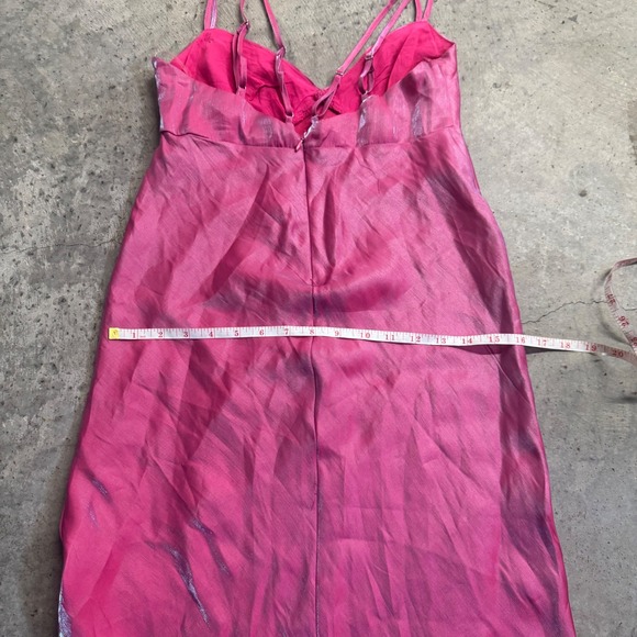 Wild Fable Women's Iridescent Pink Purple Maxi Dress Sz XXS Y2k Mermaid Barbie - Picture 8 of 11